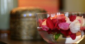 Rose Petals in a Bowl