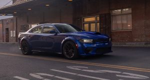 Blue 2021 Dodge Charger in Street
