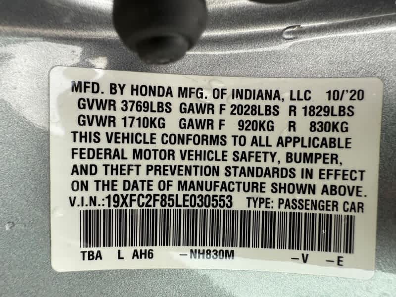 2020 Honda Civic Sedan Sport