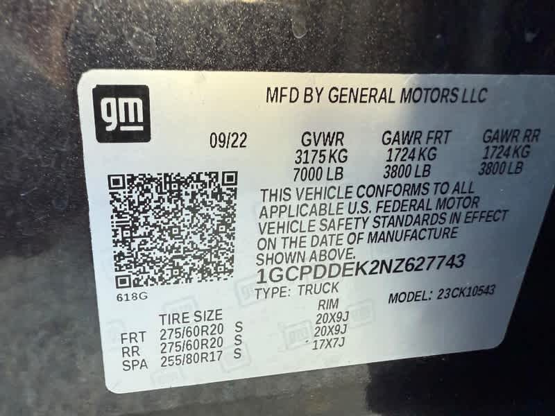 2022 Chevrolet Silverado 1500 4WD Crew Cab Standard Bed LT