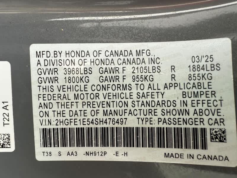 2025 Honda Civic Si Base