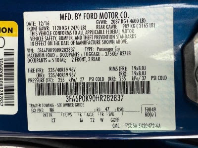 2017 Ford Fusion Titanium