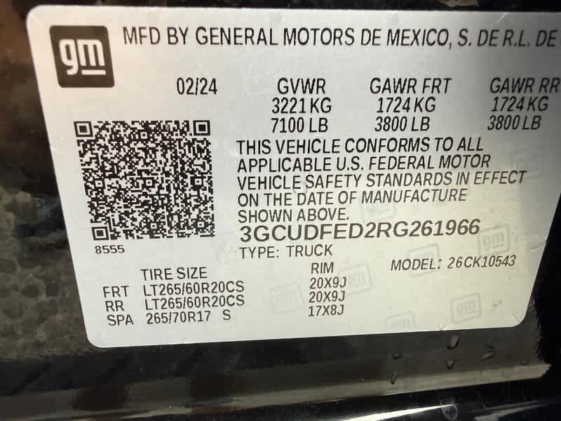 2024 Chevrolet Silverado 1500 4WD Crew Cab Short Bed LT Trail Boss