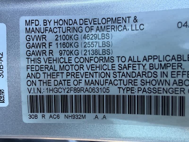 2024 Honda Accord Hybrid Touring