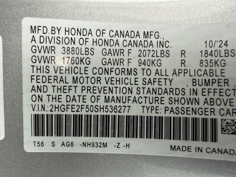 2025 Honda Civic Sport