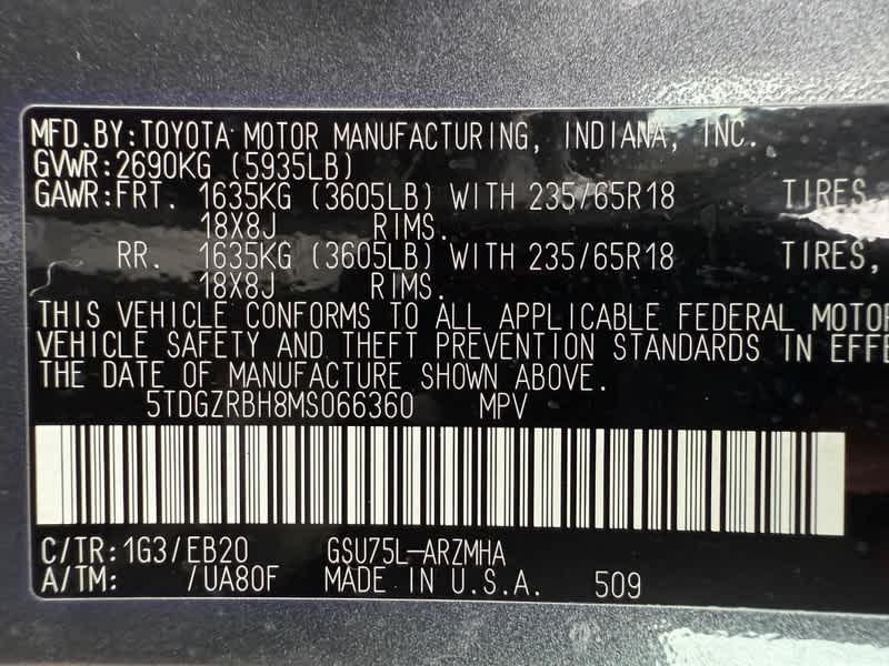 2021 Toyota Highlander XLE