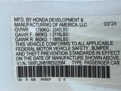 2025 Honda Civic Hatchback Sport CVT
