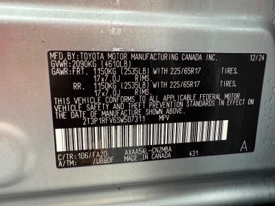 2025 Toyota RAV4 XLE AWD