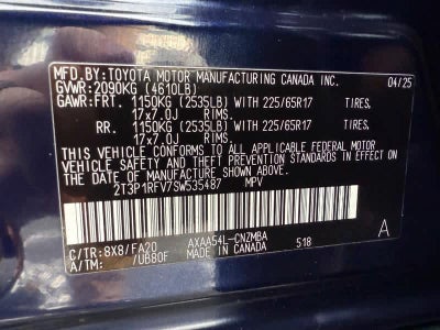 2025 Toyota RAV4 XLE AWD