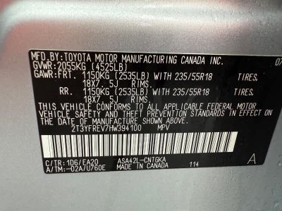 2017 Toyota RAV4 Platinum FWD