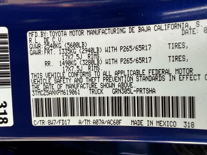 2023 Toyota Tacoma TRD Sport Double Cab 5 Bed V6 AT