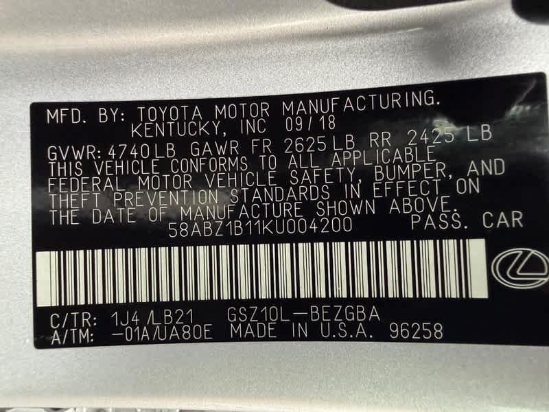 2019 Lexus ES ES 350 Luxury FWD
