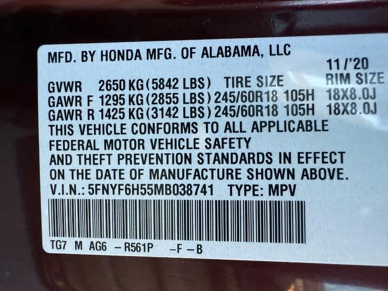 2021 Honda Pilot EX-L AWD