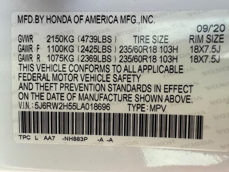 2020 Honda CR-V EX AWD