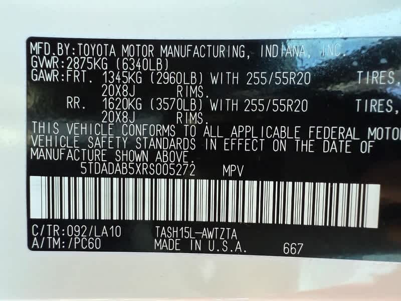 2024 Toyota Grand Highlander Hybrid MAX Platinum AWD