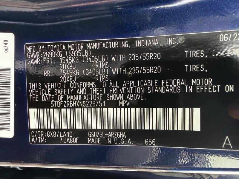 2022 Toyota Highlander Platinum AWD