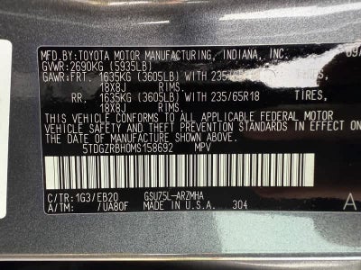 2021 Toyota Highlander XLE AWD