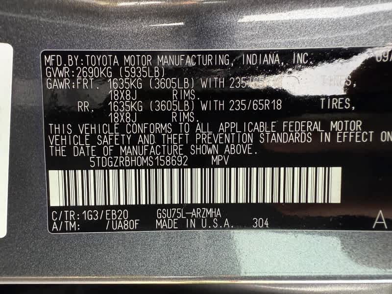 2021 Toyota Highlander XLE AWD