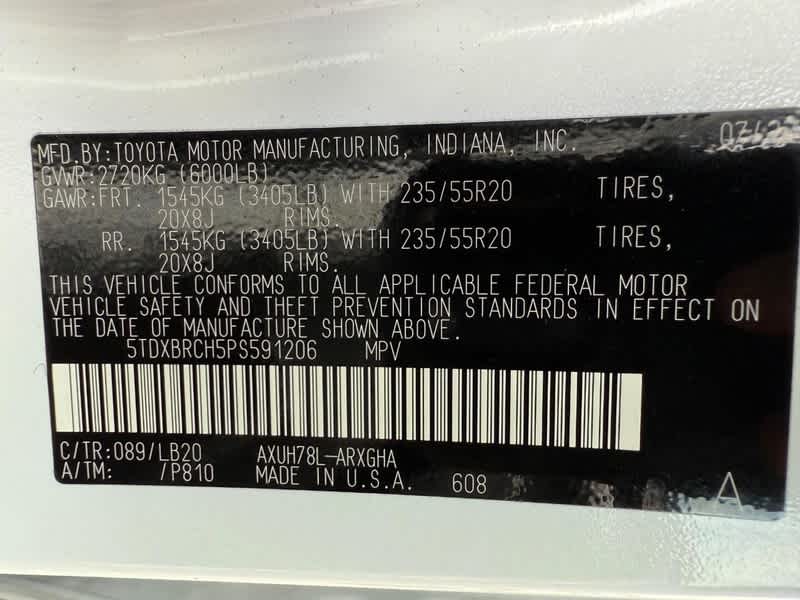 2023 Toyota Highlander Hybrid Limited AWD