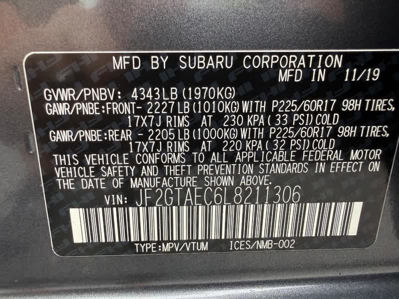 2020 Subaru Crosstrek Premium CVT