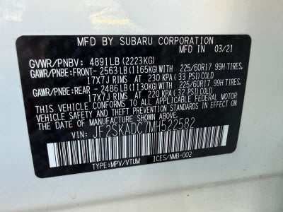 2021 Subaru Forester CVT