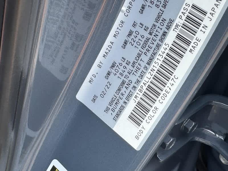 2022 Mazda Mazda3 Hatchback Carbon Edition Auto FWD