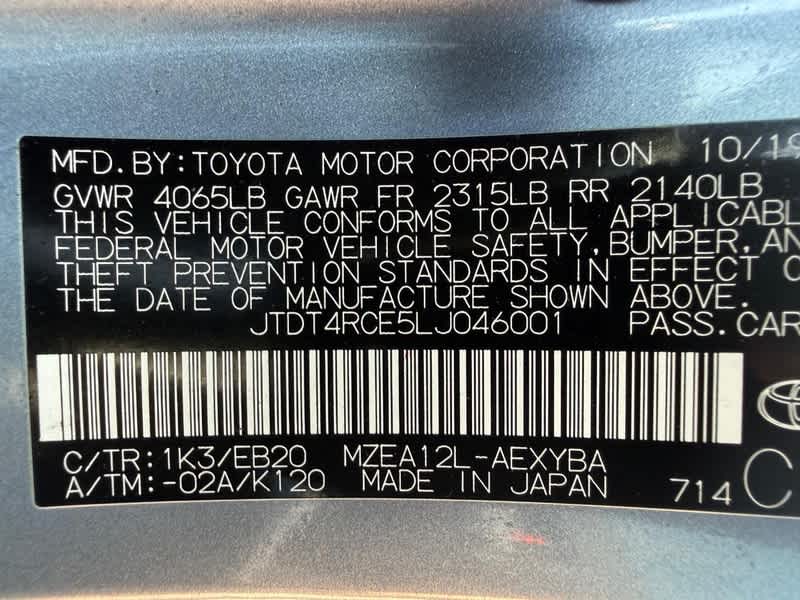 2020 Toyota Corolla XSE CVT
