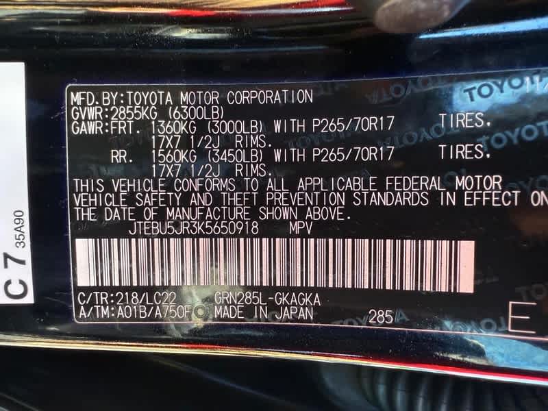 2019 Toyota 4Runner TRD Off Road Premium 4WD