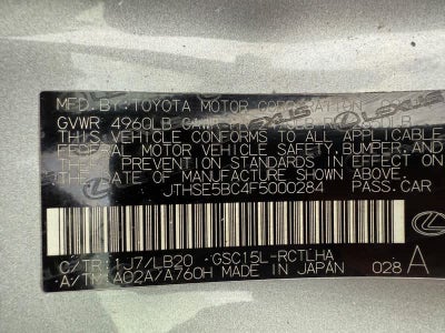 2015 Lexus RC 350 2dr Cpe AWD