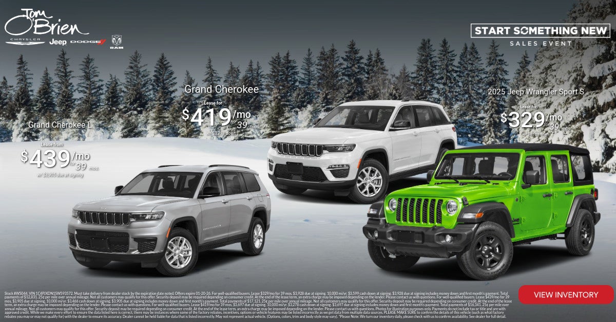 New Jeep SUV Lease Special Offers